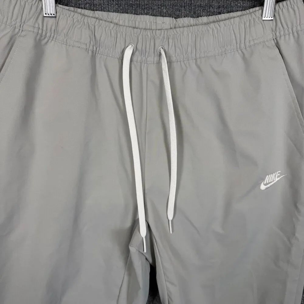 Nike Club Woven Tapered Pants Men's Large White DX0623-077 Joggers Drawstring